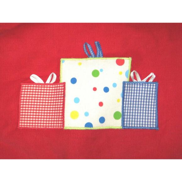 Mary James Bailey Red Birthday Longall Corduroy Romper Outfit Size 24M 24 Months - Picture 2 of 3